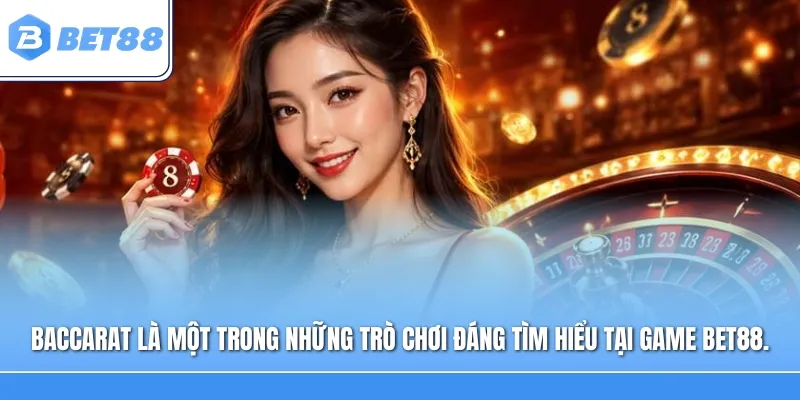 Baccarat là một trong những trò chơi đáng tìm hiểu tại Game Bet88