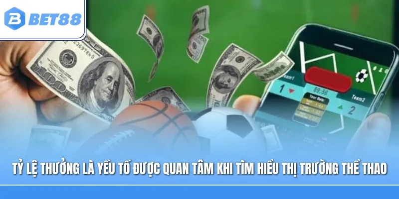 Tỷ lệ thưởng là yếu tố được nhiều người quan tâm khi tìm hiểu các thị trường thể thao